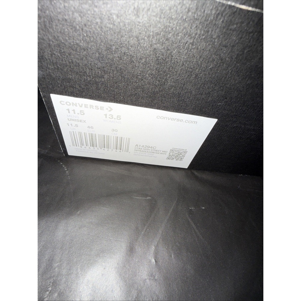 Converse Chuck Taylor All Star High Street Mid Shoe Tan/Black/White Unisex - Picture 8 of 8